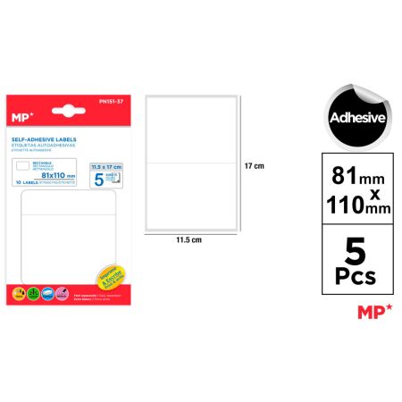 Samolepící etikety 81 x 110 mm 5 ks