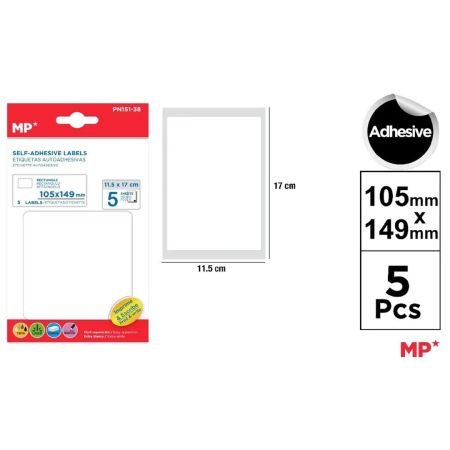 Samolepící etikety 105 x 149 mm 5 ks Samolepící etikety 105 x 149 mm 5 ks