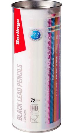 BERLINGO tužka COLOR ZONE HB /72/ ,balení 72 ks