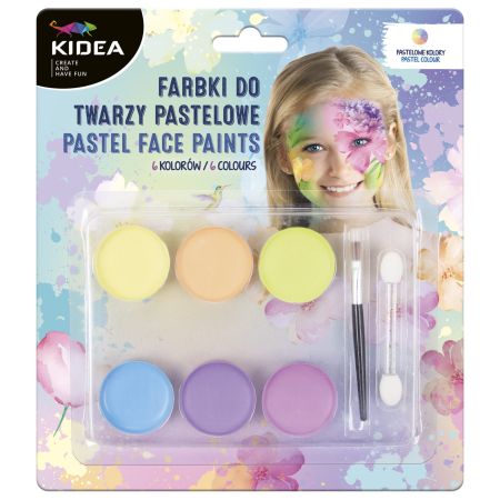 DRF KIDEA barvy na obličej PASTEL 6ks