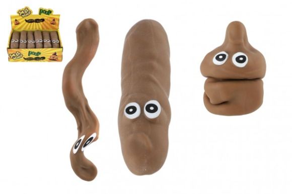 Antistresové hovínko mačkací 14 cm