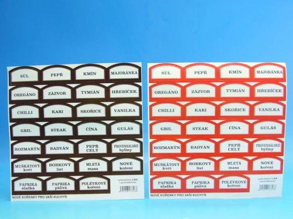 LIKA samolepky na kořenky VL text 3168 ,balení 25 ks