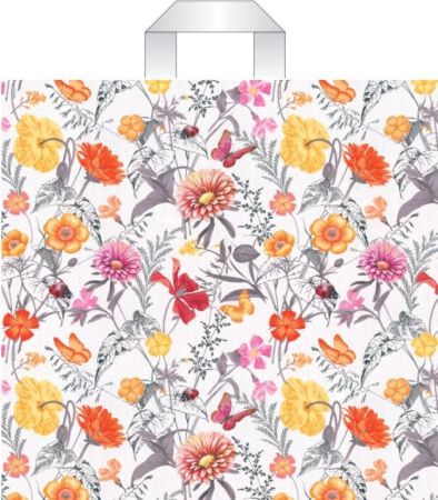 LIKA taška PE  XXXL Luční kvítí/50/ ,balení 50 ks