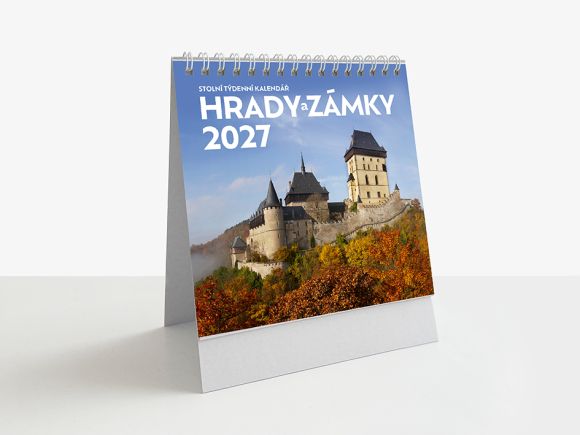 2027 kalendář stolní SMALL Hrady 323
