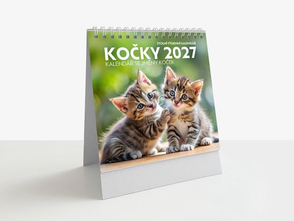 2027 kalendář stolní SMALL Kočky 325