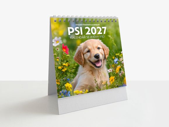 2027 kalendář stolní SMALL Psi 326