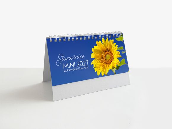 2027 kalendář stolní MINI slunečnice sloupcový 331
