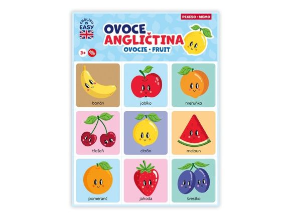 Pexeso Angličtina Fruit