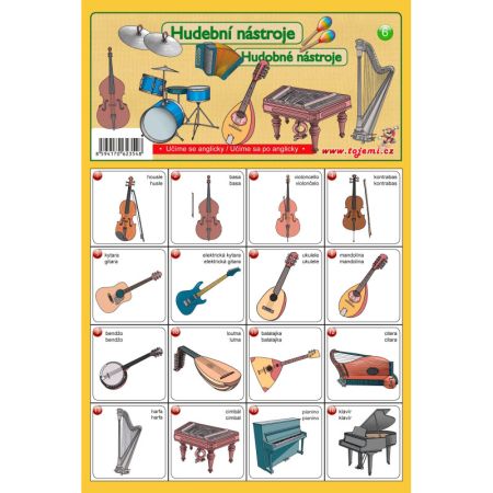 MP pexeso A4 Hudební nástroje
