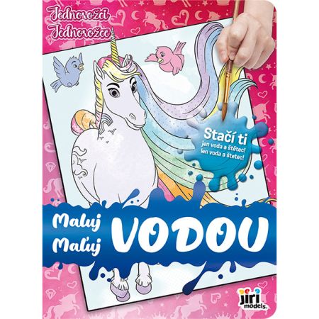 Omalovánky A4 maluj vodou Jednorožci