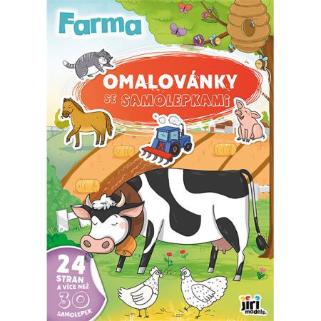 Omalovánky A4 se samolepkami - Farma 4250-9