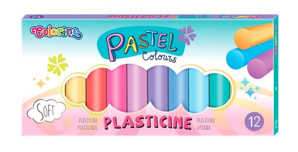 Colorino pastel plastelina 12 barev