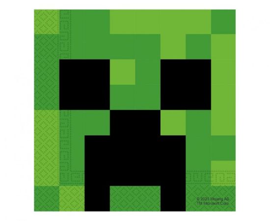 Ubrousky 33 x 33 cm 20 ks Minecraft
