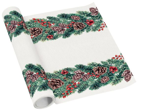 Běhoun stolní airlaid 40x500cm Winter Branches