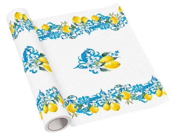 Běhoun stolní airlaid 40x500cm Citrus Baroque