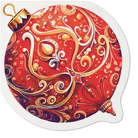 Papírový ubrousek Airlaid Decorative Bauble
