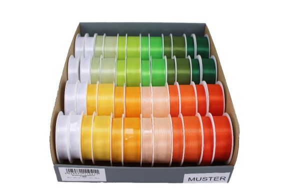 Atlasová stuha na špulce 48 ks F2509 ,balení 48 ks