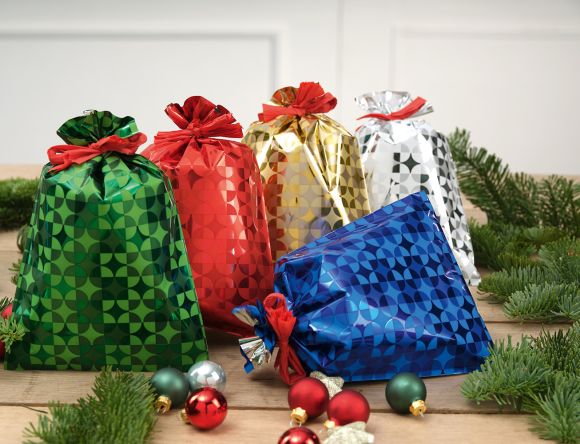 Dárkový sáček Hologramme 25 x 40 cm ,balení 100 ks