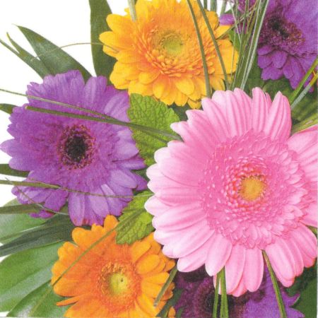 Ubrousky Paper Design L (20ks) Floral Greetings