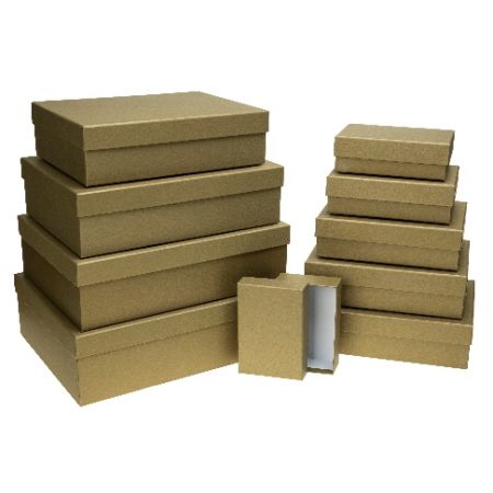 Dárkové krabice sada 10 ks 22001 zlaté