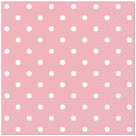 Ubrousky PAW Dekor C (20ks) Dots (light pink)