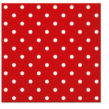 Ubrousky PAW Dekor C (20ks) Dots (red)