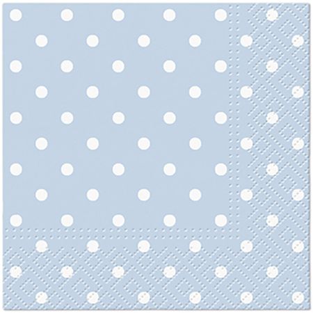 Ubrousky PAW Dekor C (20ks) Dots (light blue)