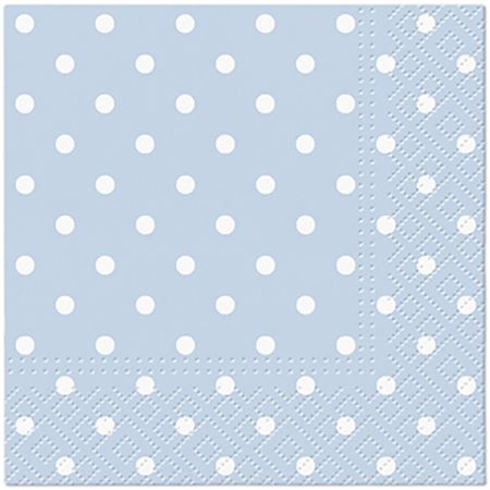 Ubrousky PAW Dekor C (20ks) Dots (light blue)
