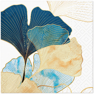 Papírový ubrousek Airlaid Stylish Ginko Accents