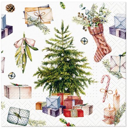 Ubrousky PAW Dekor C (20ks) Christmas at home