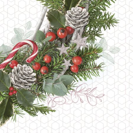 Ubrousky DAISY L (20ks) Xmas Wreath on Graphic back. Ubrousky DAISY L (20ks) Xmas Wreath on Graphic back.