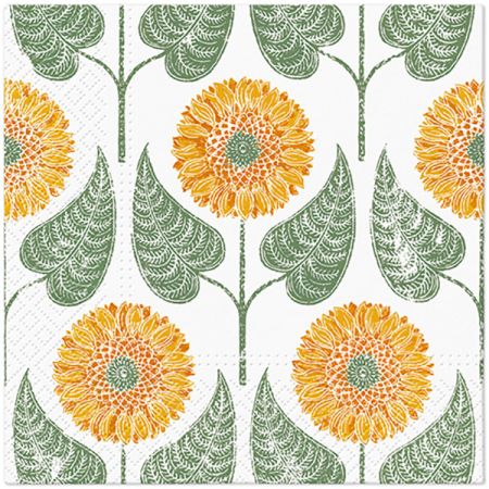 Ubrousky PAW Dekor L (20ks) Sunflowers Pattern