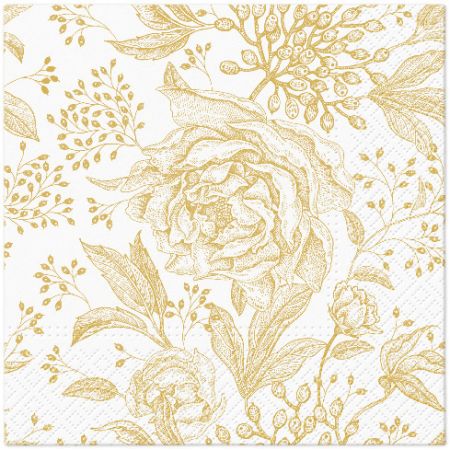 Ubrousky PAW Dekor L (20ks) Rose Peonies