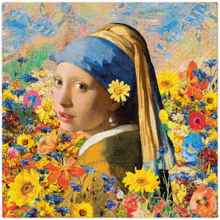 Ubrousky PAW Dekor L (20ks) Vermeers Floral Muse