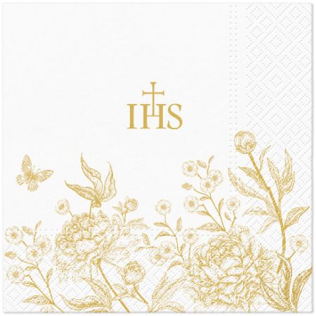 Ubrousky PAW Dekor L (20ks) Birds & Peonies Elegance