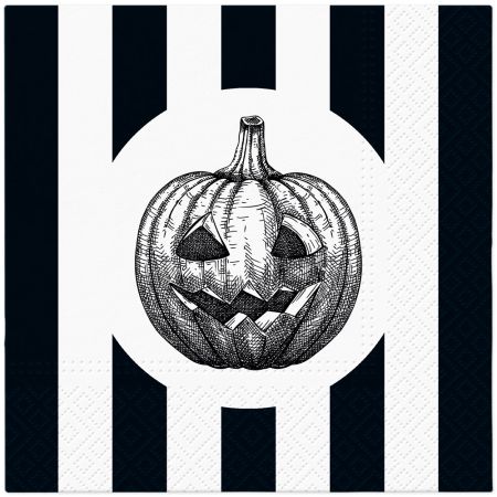 Ubrousky PAW Dekor L (20ks) Striped Pumpkin