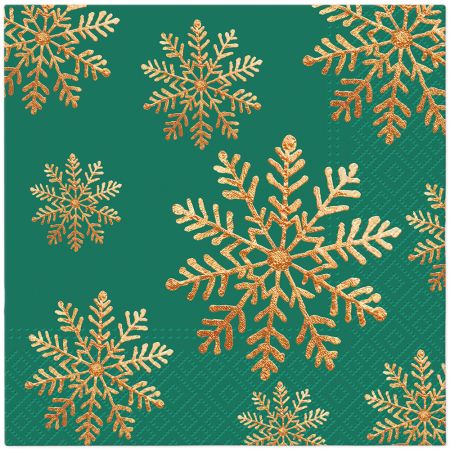 Ubrousky PAW Dekor L (20ks) Handmade Snow green