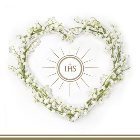 Ubrousky MAKI L (20ks) Communion Heart Gold