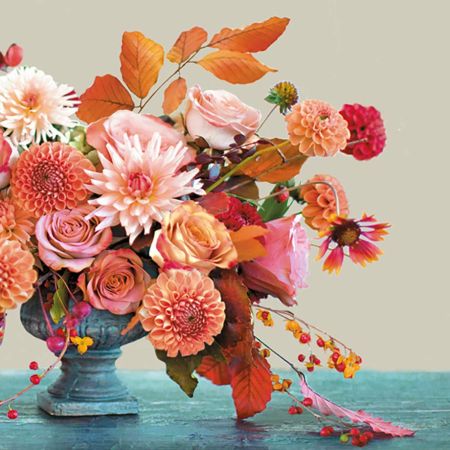 Ubrousky MAKI L (20ks) Autumn Bouquet in V Vase