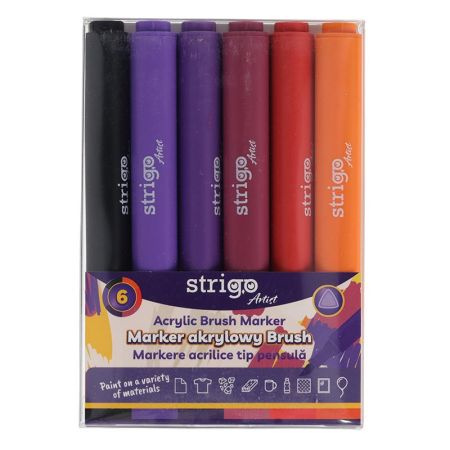 Akrylové popisovače STRIGO 6ks SET 7 Akrylové popisovače STRIGO 6ks SET 7