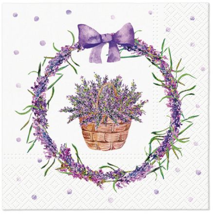 Ubrousky PAW TETE L (20ks) Lavender Basket