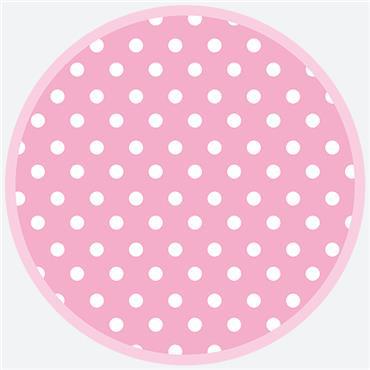 Talíř papírový PM 18cm 8ks Pimk Dots