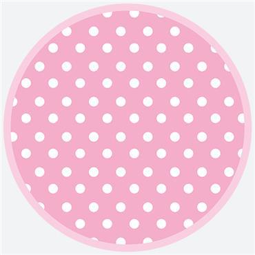 Talíř papírový PM 18cm 8ks Pimk Dots