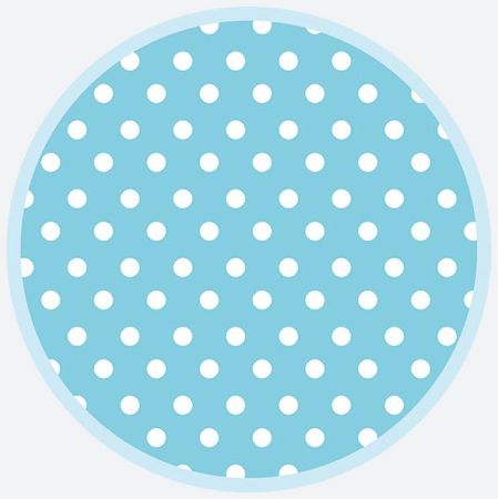 Talíř papírový PM 18cm 8ks Blue Dots