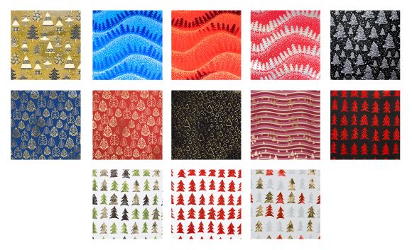 Papír 0,7x2m STAR HOLY TREES /50/ ,balení 50 ks Papír 0,7x2m STAR HOLY TREES /50/ ,balení 50 ks