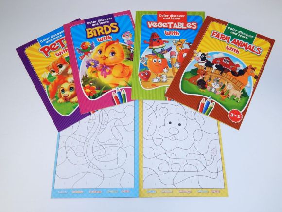 Omalovánky B5 edukativní - podle čísel Omalovánky B5 edukativní - podle čísel