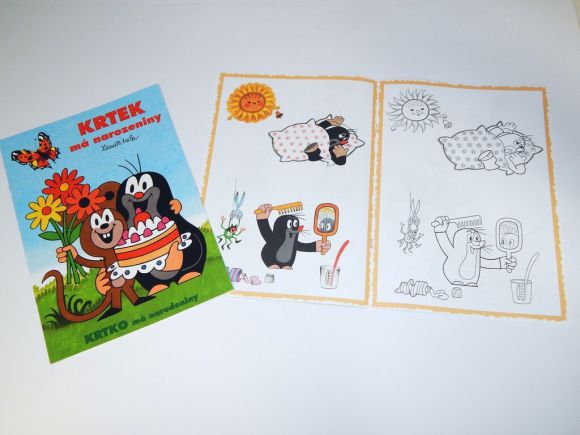 Omalovánky A4 KRTEK MÁ NAROZENINY /26/