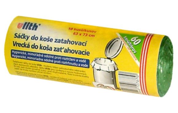 Pytel na odpad 60l 63x73cm 10ks role zatahovací /69562/