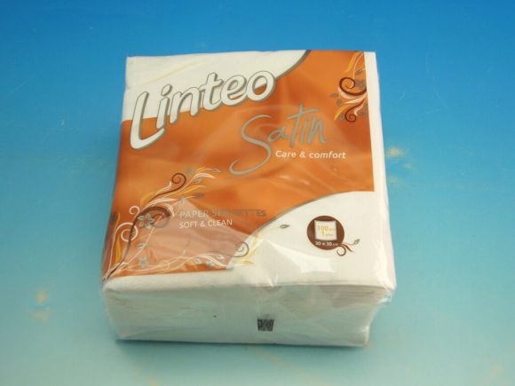 Ubrousky LINTEO SATIN 30x30 100 ks bílé