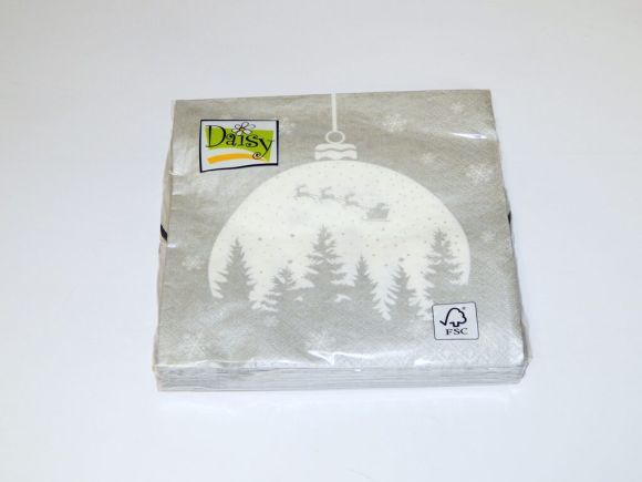 Ubrousky vánoční stříbrné  SD_GW_023104